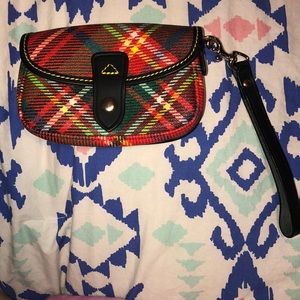Dooney and Bourke plaid pouch